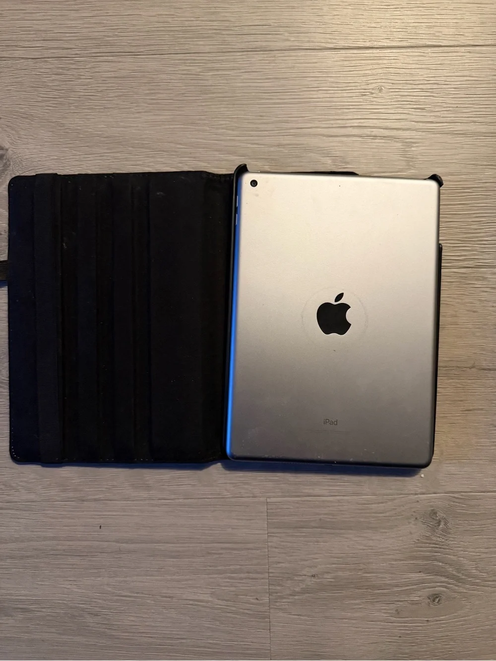 iPad with Black Protective Folio Case